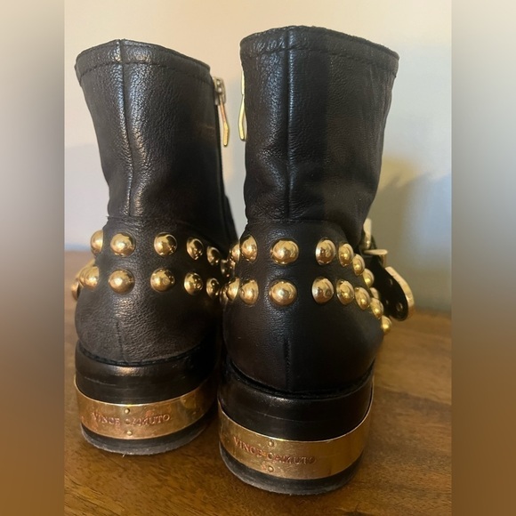 Vince Camuto studded leather black booties - Picture 12 of 12